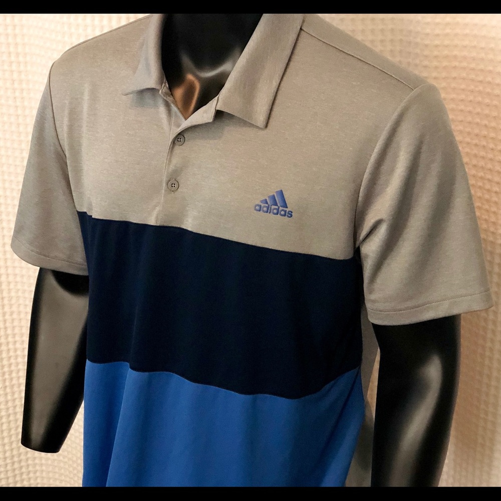 Adidas Tri-Color Golf Polo Shirt